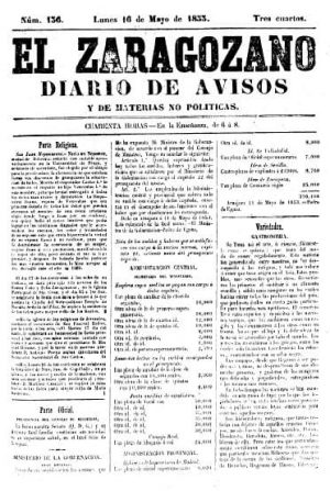 ¿Que es eso de la gastronomía, se pregunta un articulista zaragozano en 1853?