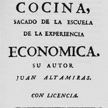 Juan de Altamiras, un fraile cocinero aragonés