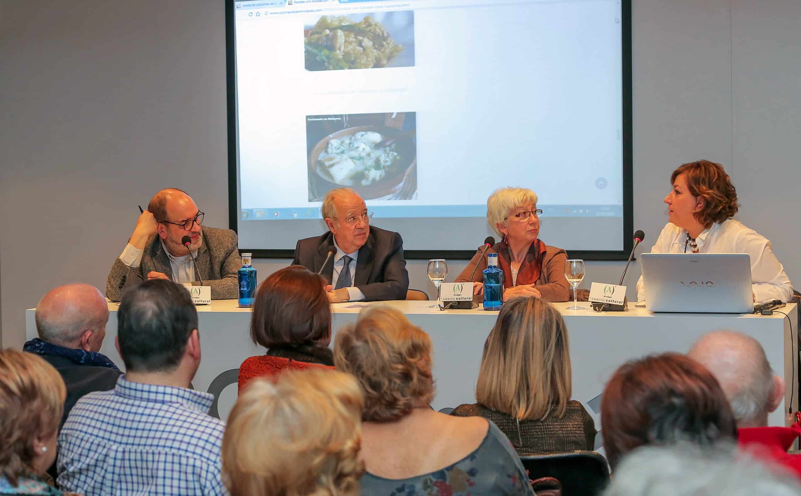 «La cocina aragonesa, del mundo rural al digital» fue la segunda charla que ofreció la Academia Aragonesa de Gastronomía en el Ámbito Cultural de El Corte Inglés de Zaragoza.