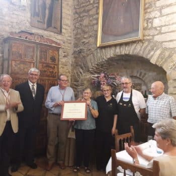 La Academia Aragonesa de Gastronomía distingue al restaurante de la Hospedería de Rodá de Isábena con el premio al mejor establecimiento de comida familiar de Aragón 2018