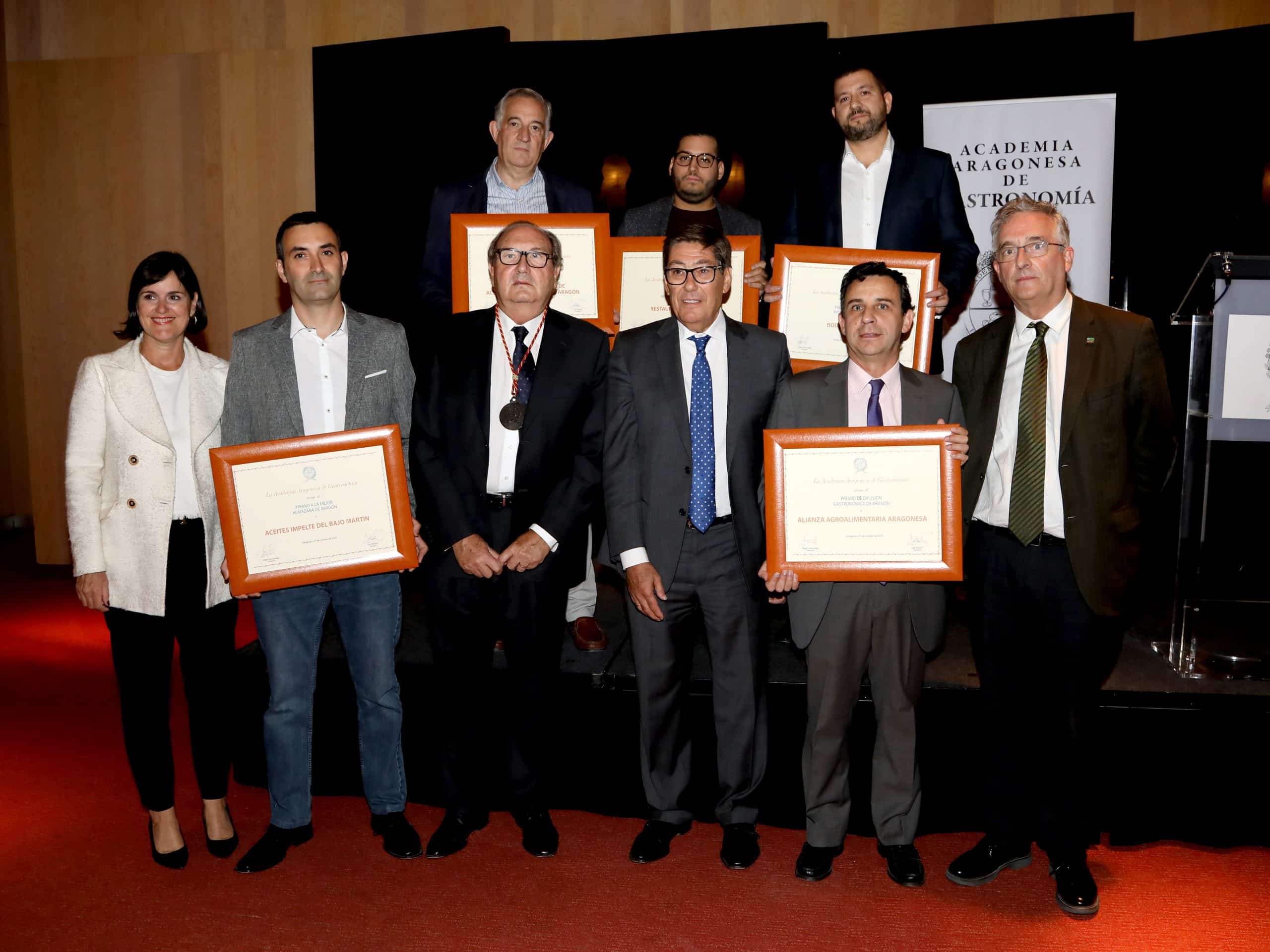 La Academia Aragonesa de Gastronomía ha concedido sus tradicionales Premios de Gastronomía 2019