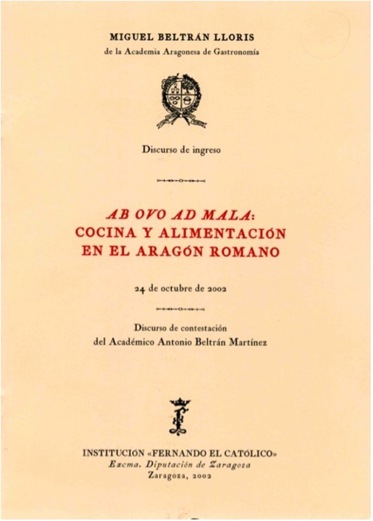 Ab Ovo Ad Mala: Cocina y alimentación en el Aragón romano